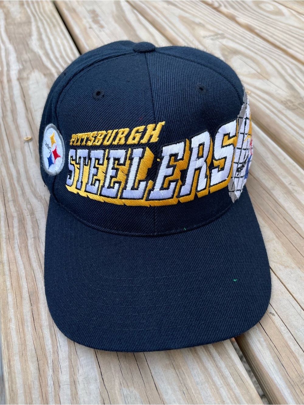 Vintage Pittsburgh Steelers NFL Snapback Hat, embroidered,proline sports